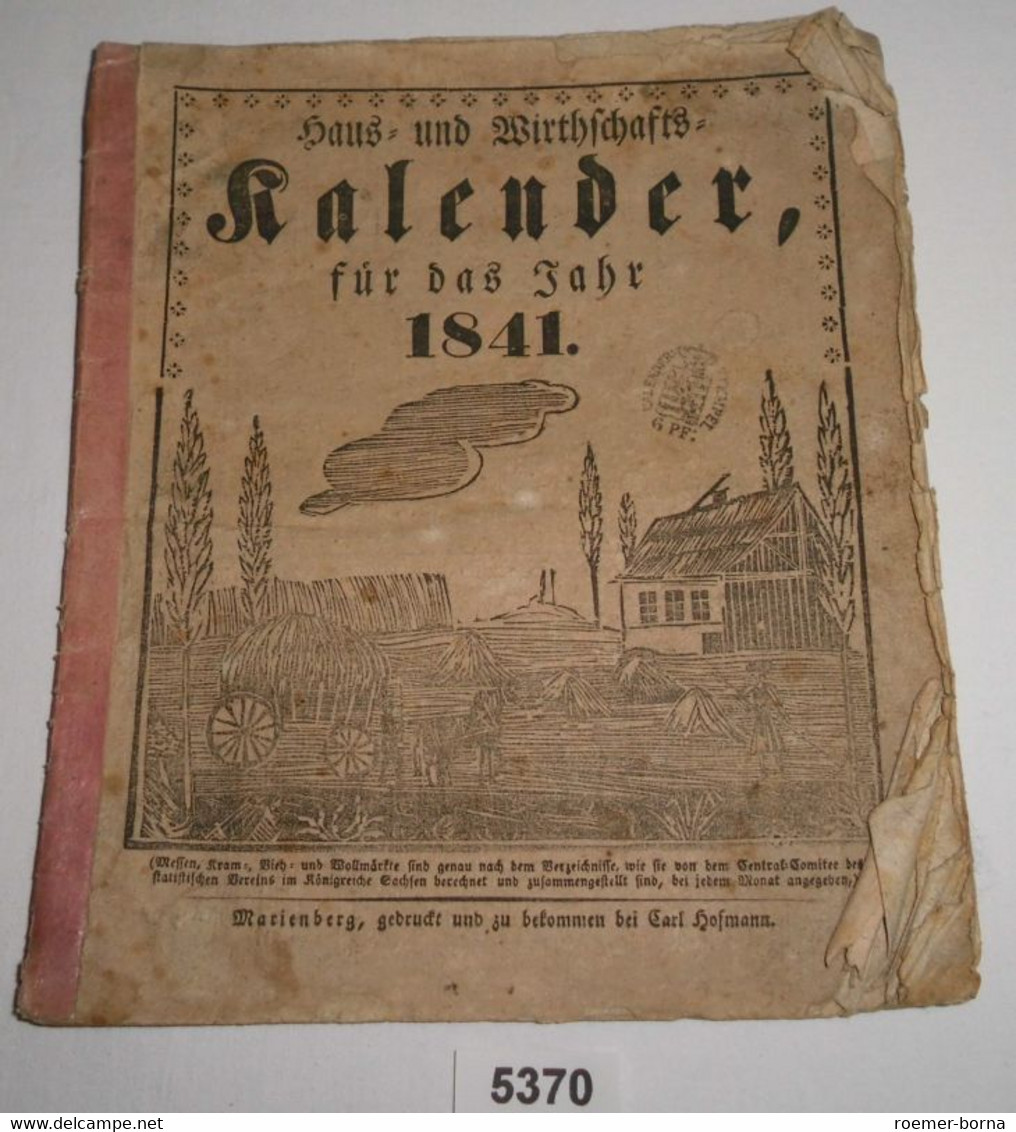 Haus- Und Wirthschafts-Kalender Für Das Jahr 1841 - Kalender