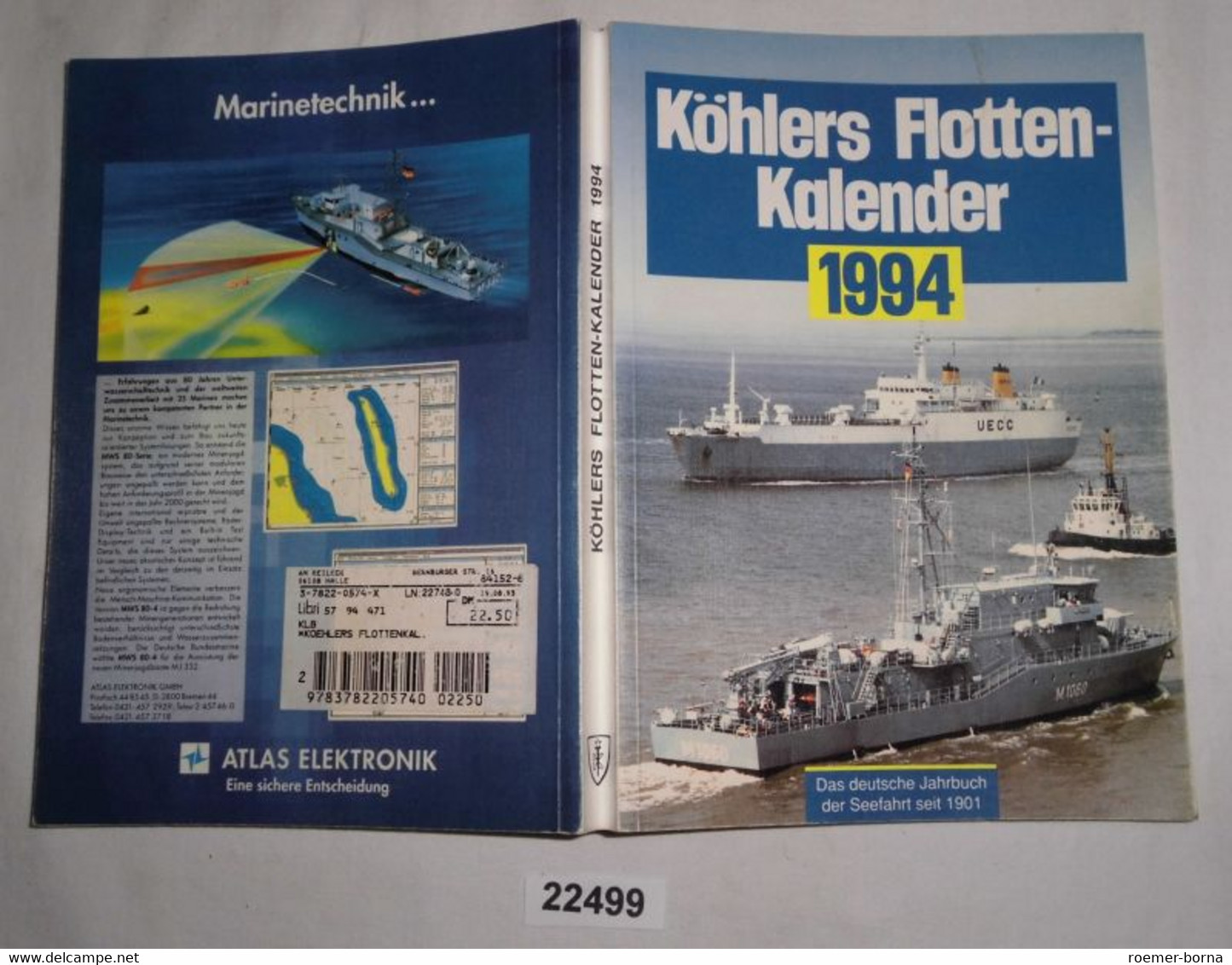 Köhlers Flottenkalender - Das Deutsche Jahrbuch Der Seefahrt 1994 - Calendriers