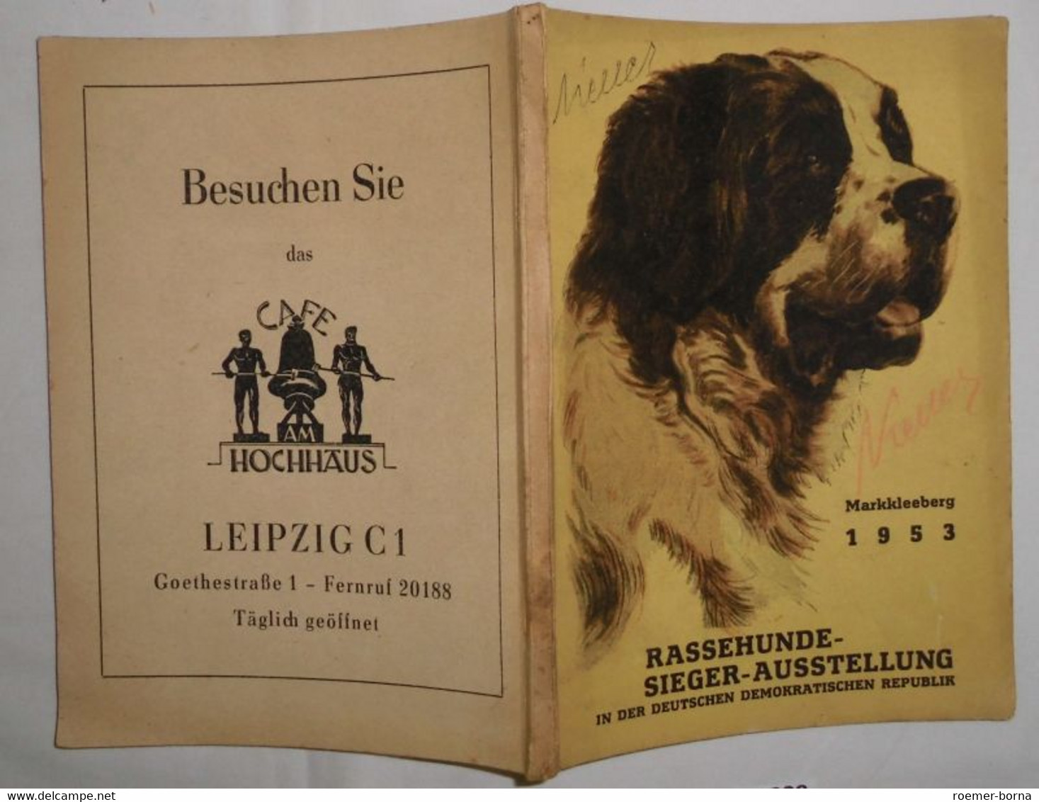 Rassehunde-Sieger-Ausstellung In Der Deutschen Demokratischen Republik - Am 30.August 1953 In Markkleeberg - Animales