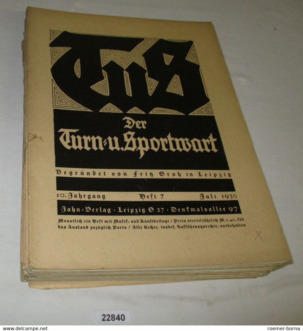 TuS Der Turn- U. Sportwart, 21 Hefte Von 1928 Bis 1934 - Sport