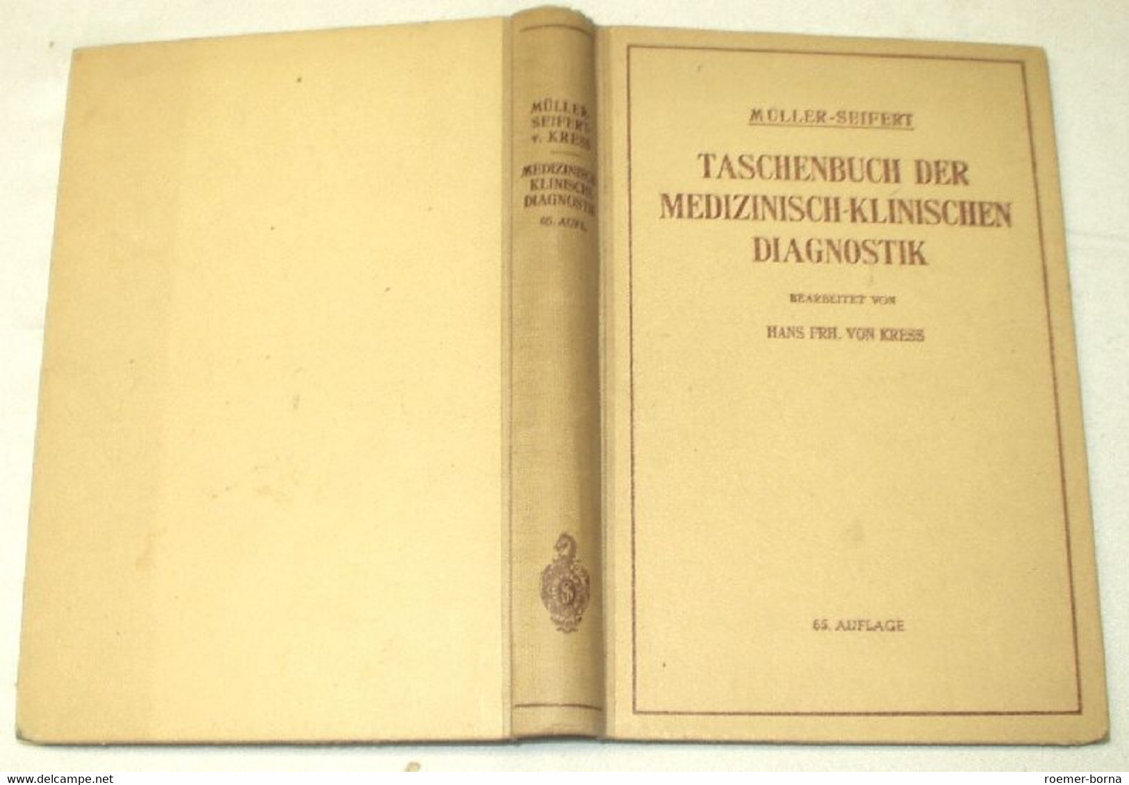 Taschenbuch Der Medizinisch-klinischen Diagnostik. Bearb. Von Hans Frh. Von Kress. 65. Auflage - Health & Medecine