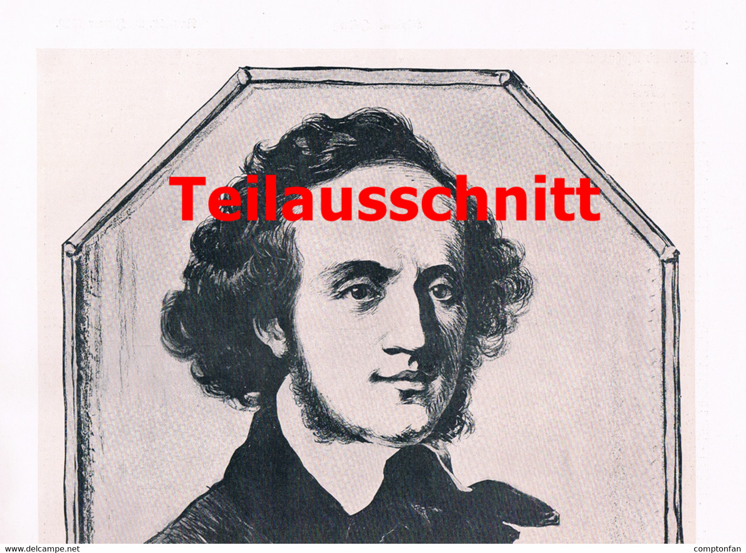 A102 058 - - Felix Mendelssohn Bartholdy Artikel Mit Bildern Großbild 27 X 38 Cm Druck 1909 - Musik