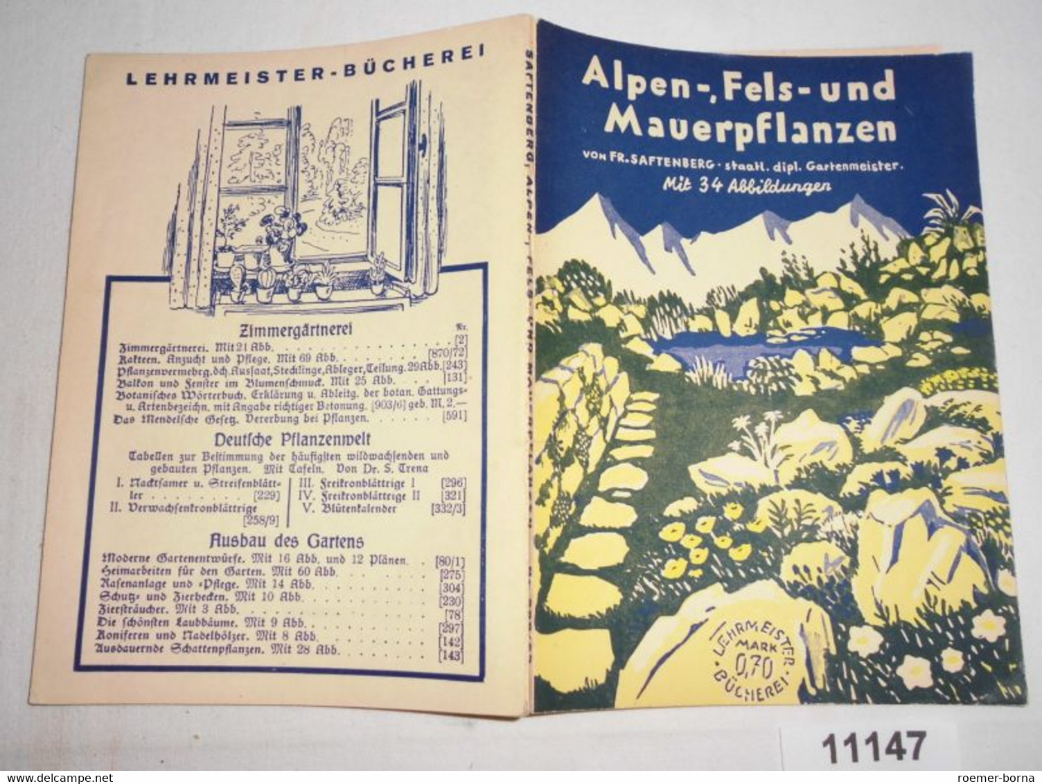 Alpen-, Fels- Und Mauerpflanzen (Lehrmeister-Bücherei Nr. 228/69) - Nature