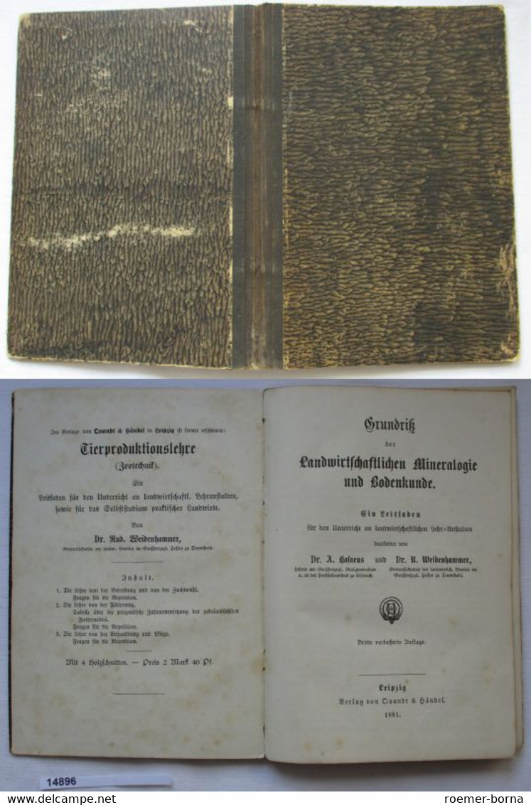 Grundriß Der Landwirtschaftlichen Mineralogie Und Bodenkunde - Nature