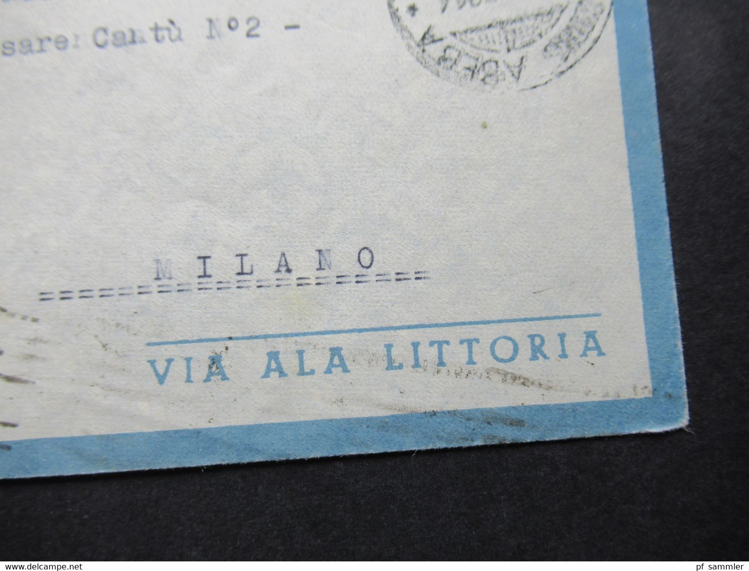 Italien Kolonie Eritrea Luftpost Posta Aerea / Air Mail Via Ala Littoria 1939 Abeba Nach Milano - Erythrée