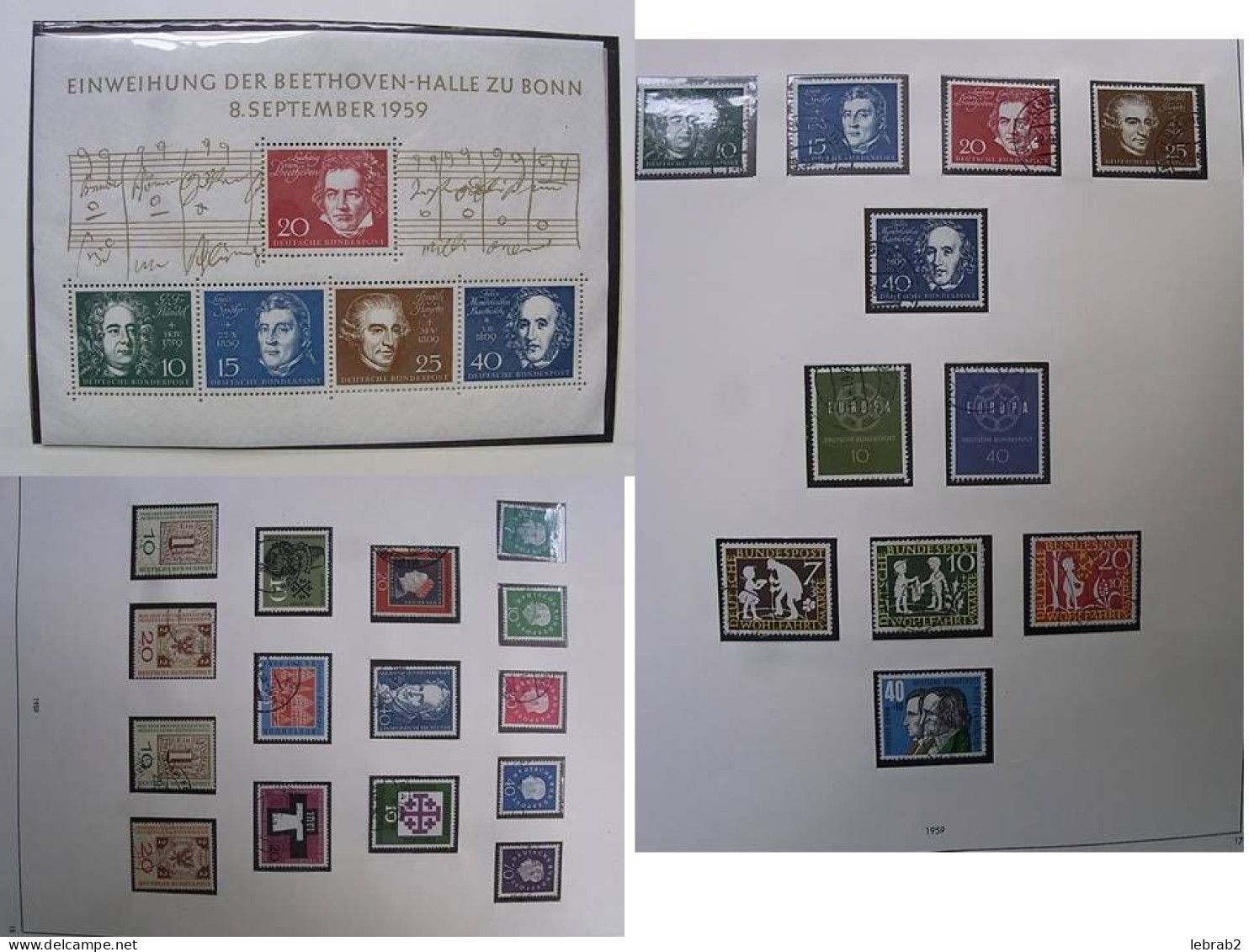 Briefmarkennachlass Bund + A.Welt in 17 Alben > 20kg