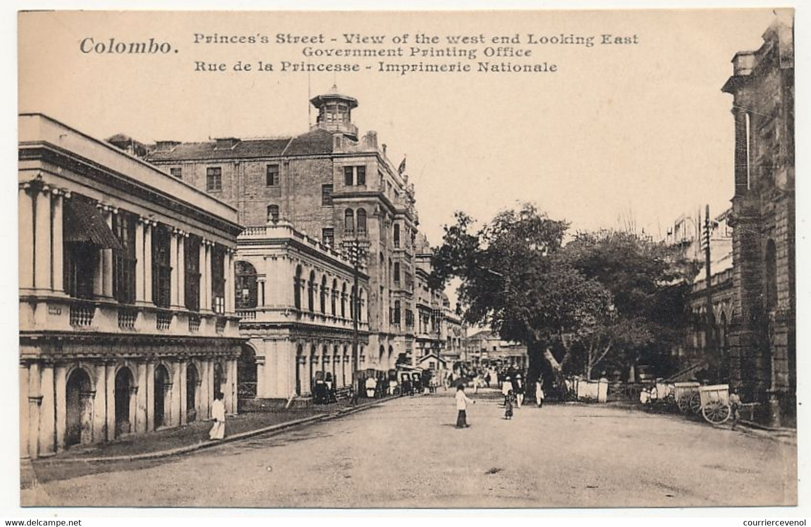 CPA - CEYLAN - COLOMBO - Rue De La Princesse - Imprimerie Nationale - Sri Lanka (Ceylon)