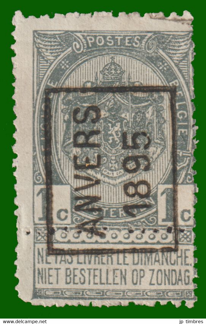 PREO N° 21 - Position A  "ANVERS 1895" - Roller Precancels 1894-99