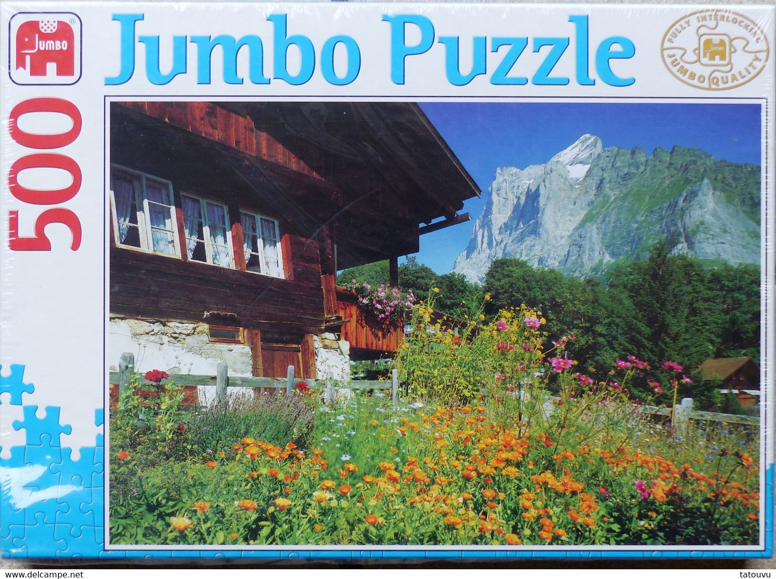 PUZZLE "Chalet De Montagne En Suisse" 500 Pièces Editions Jumbo NEUF Avec CELLO*! - Rompecabezas