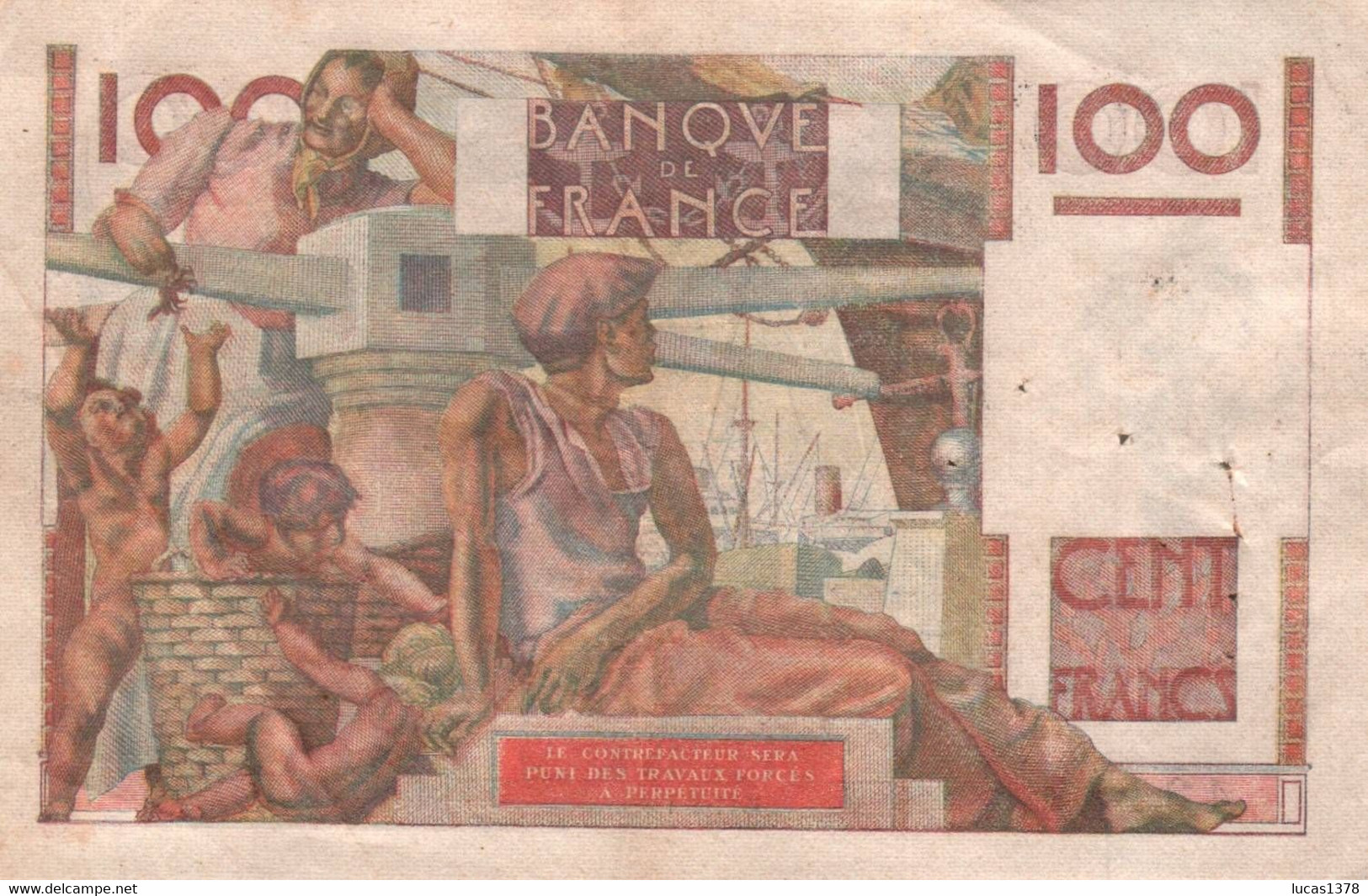 100 FRANCS 17/02/1949 - 100 F 1945-1954 ''Jeune Paysan''