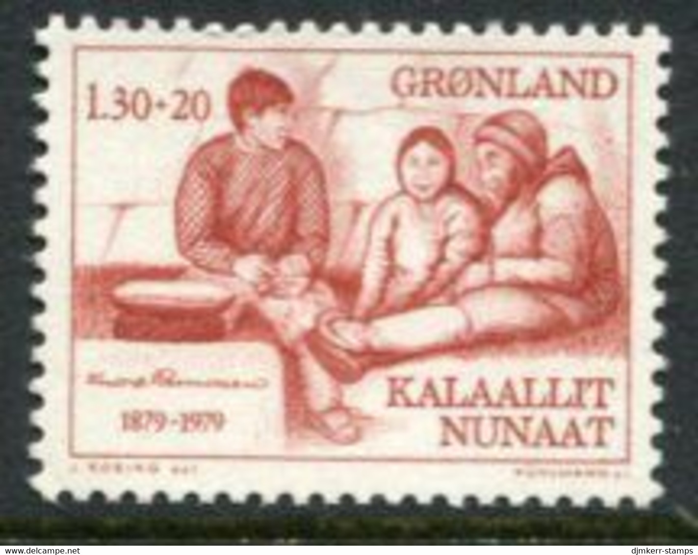 GREENLAND 1979 Rasmussen Centenary MNH / **.  Michel 116 - Ungebraucht