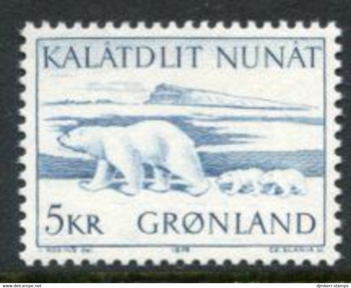 GREENLAND 1976 Polar Bear MNH / **.  Michel 96 - Unused Stamps
