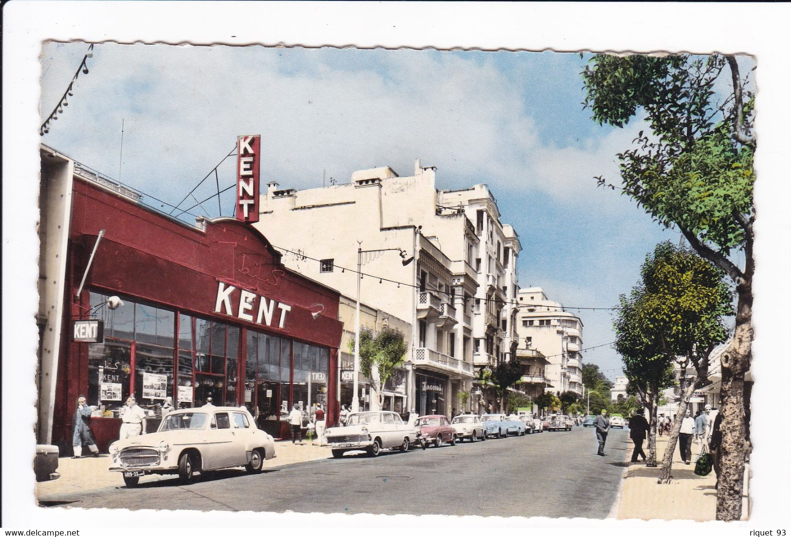 TANGER - Le Boulevard Pasteur (magasin Enseigne "KENT" Voitures Années 50) - Tanger