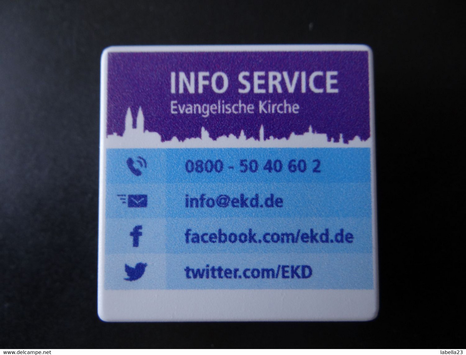 Magnet, "INFO SERVICE" Von Der Evangelischen Kirche - Sonstige & Ohne Zuordnung