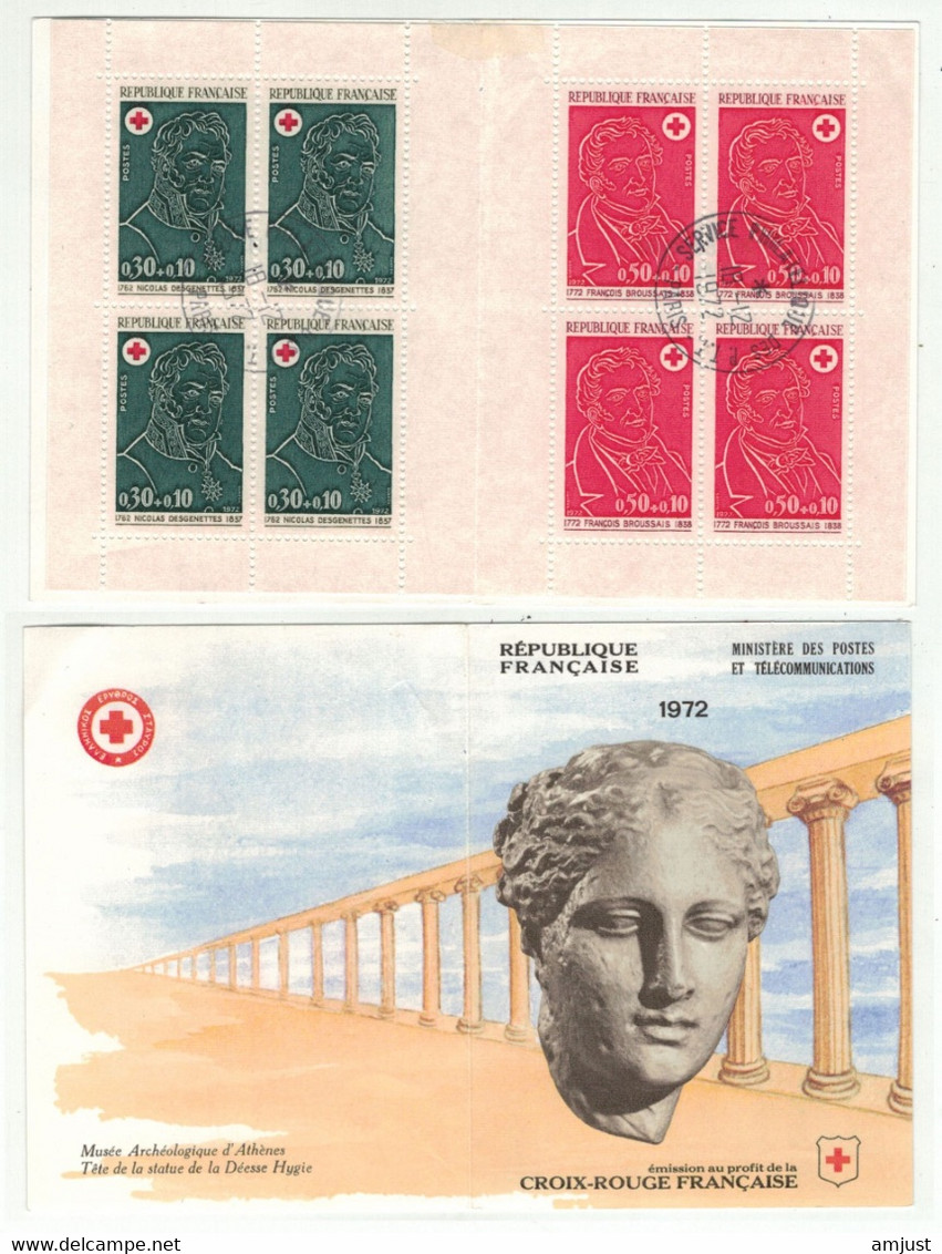 France // Carnet // Croix-Rouge 1972 // Carnet No. 2021 Oblitéré Et Plié - Croix Rouge