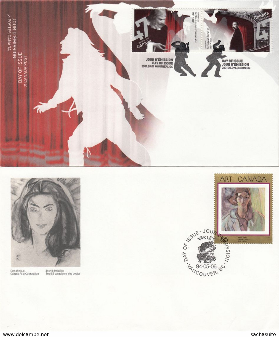 CANADA Fdc No1516 - 1019 A 1020 - Gedenkausgaben