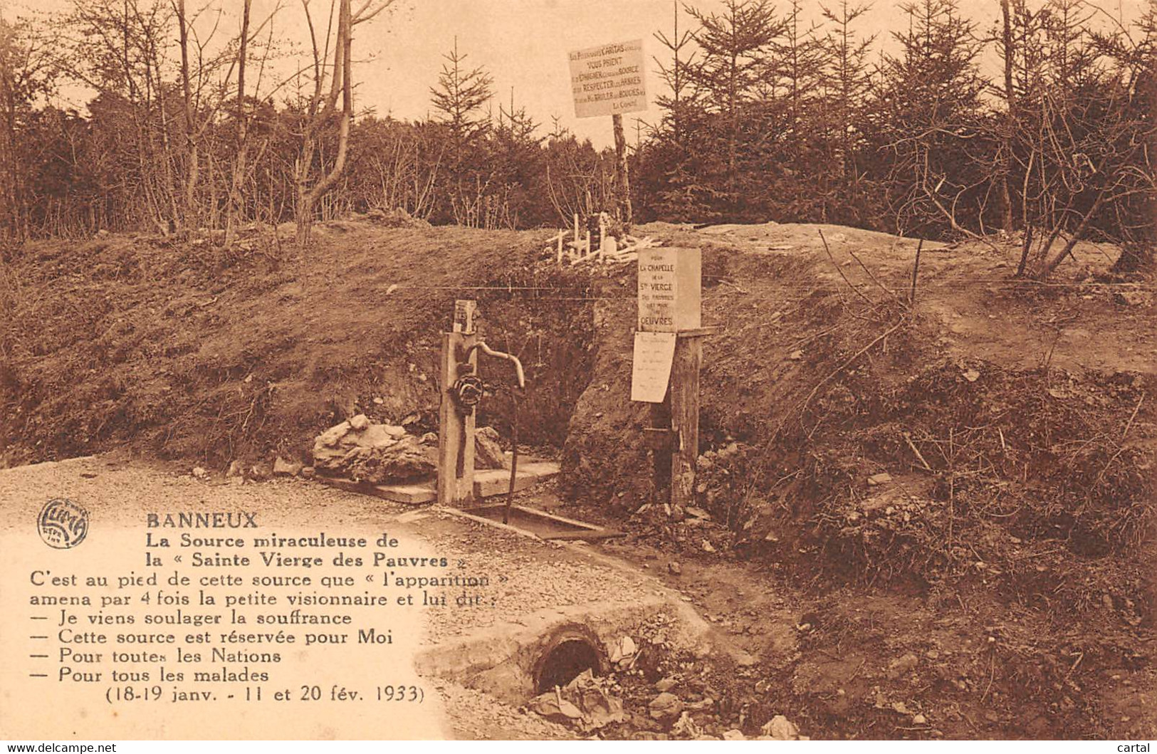 BANNEUIX - Le Square Miraculeux De La "Sainte Vere" Des Pauvres - Sprimont