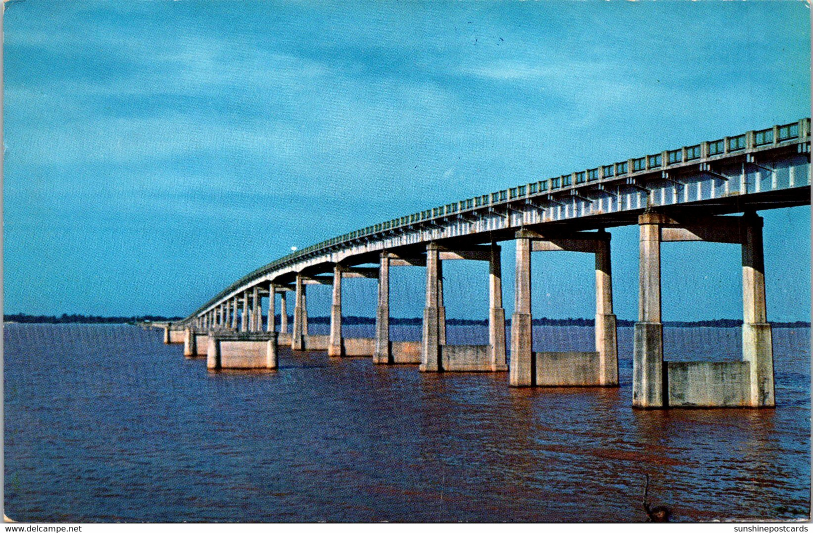 South Carolina Bridge Across Santee River And Lake Marion 1961 - Florence