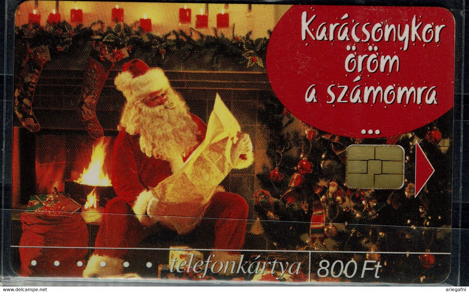 HUNGARY 2001 PHONECARD CHRISTMAS MINT VF!! - Noel