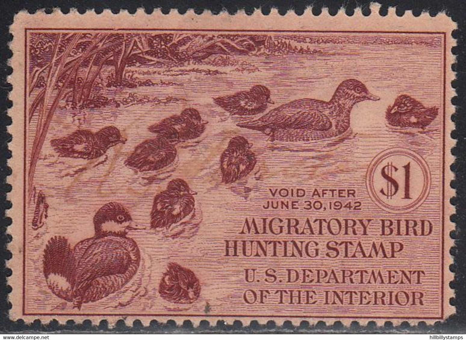 UNITED STATES   SCOTT NO  RW8    USED     YEAR  1941 - Duck Stamps
