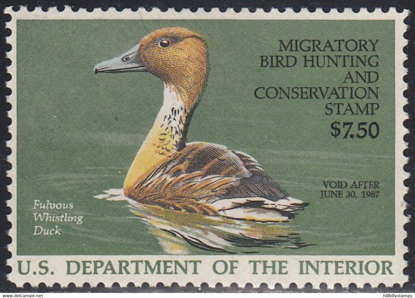 UNITED STATES   SCOTT NO  RW53   MINT     YEAR  1986 - Duck Stamps