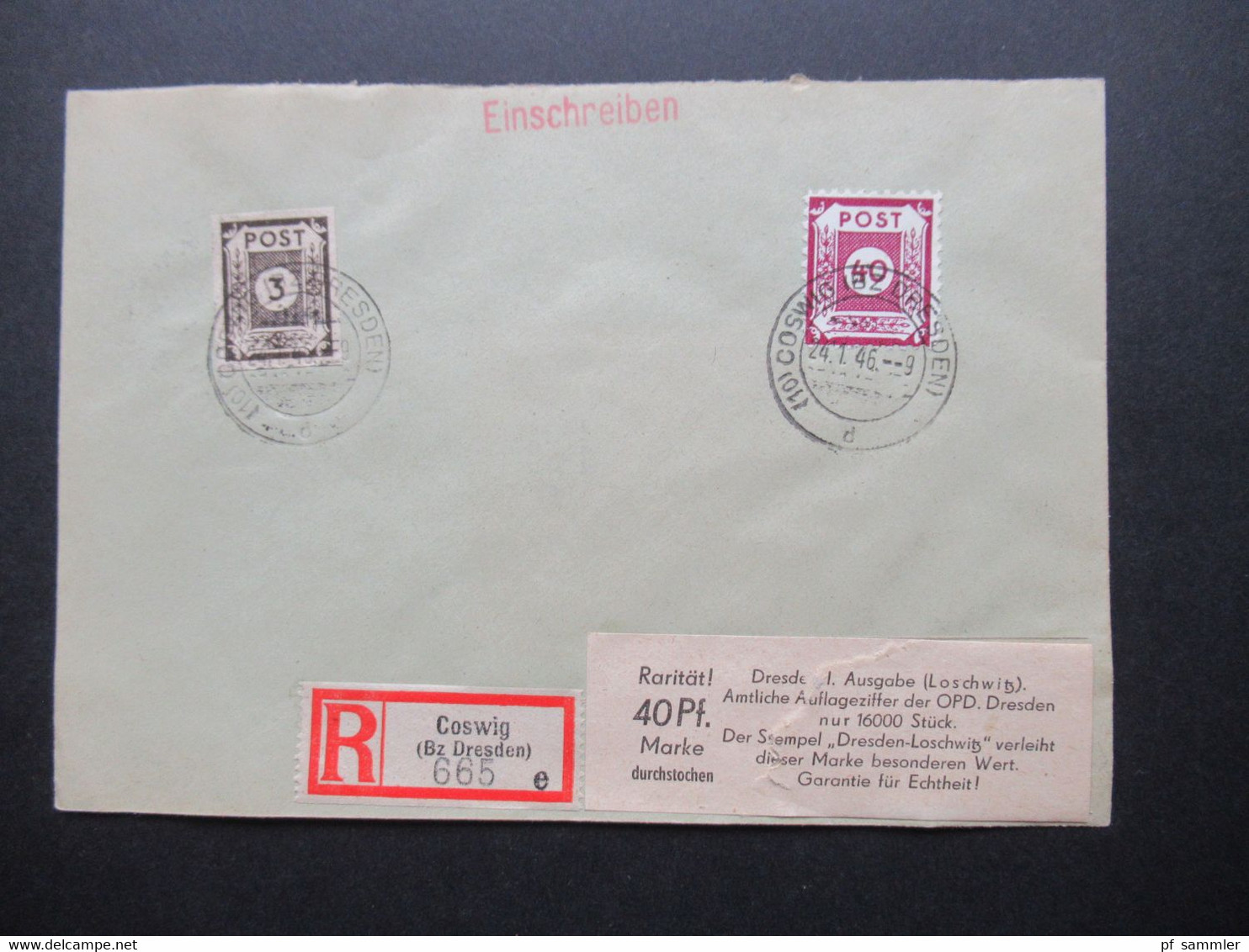 Belegeposten 1945 / 46 SBZ 95 Kempe Briefe Postmeistertrennungen / Randstücke / Besonderheiten Mit Original Slg. Heften - Colecciones (sin álbumes)