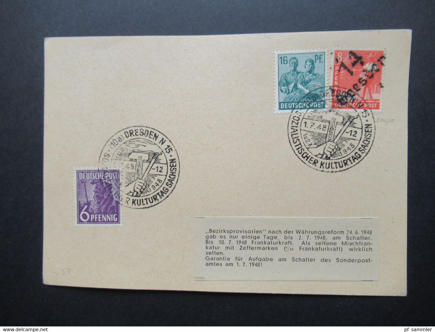 Belegeposten 1945 / 46 SBZ 95 Kempe Briefe Postmeistertrennungen / Randstücke / Besonderheiten mit original Slg. Heften