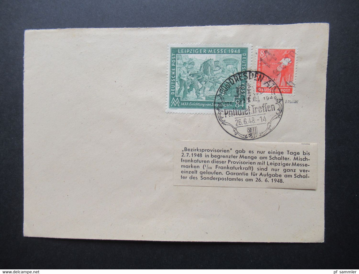 Belegeposten 1945 / 46 SBZ 95 Kempe Briefe Postmeistertrennungen / Randstücke / Besonderheiten mit original Slg. Heften