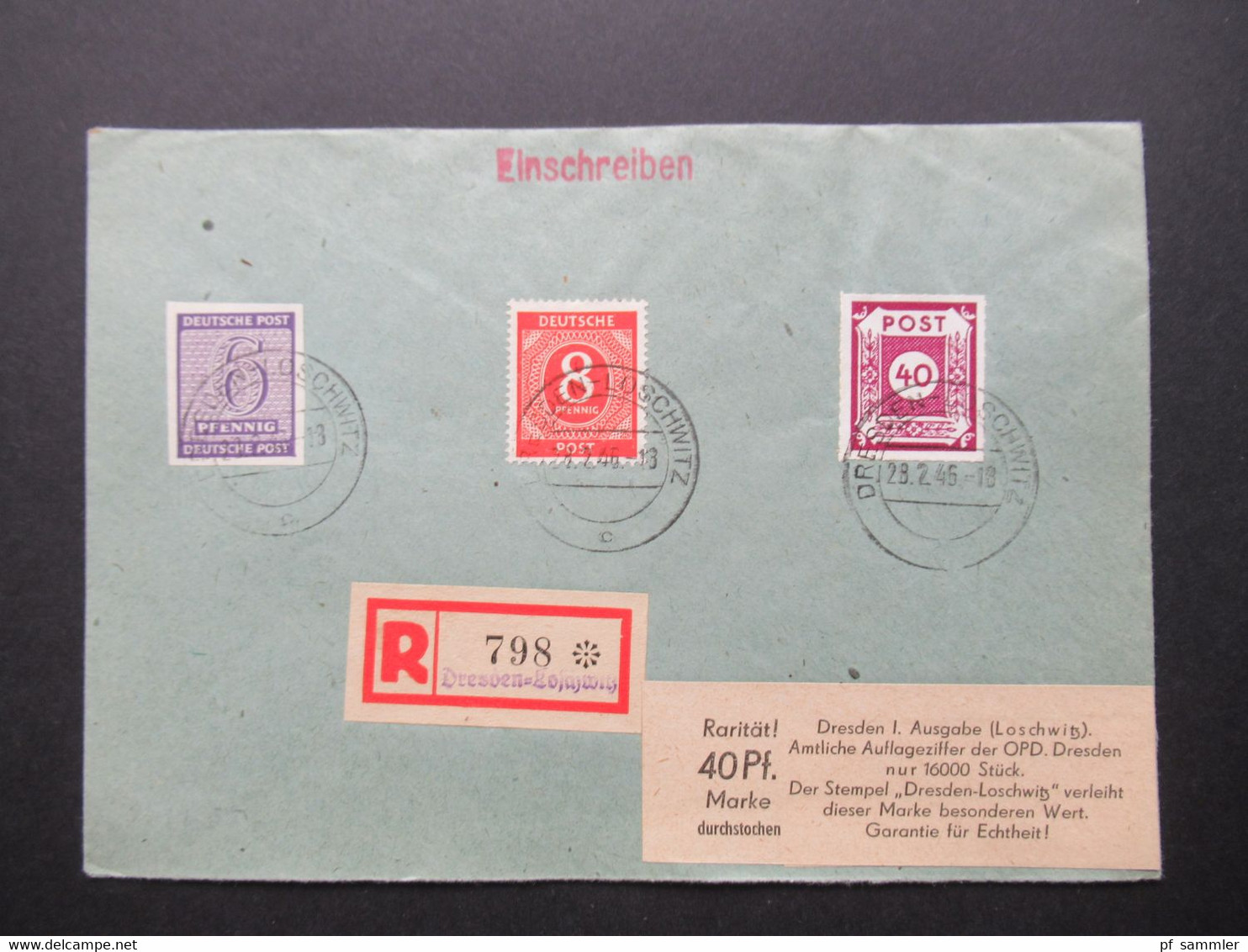 Belegeposten 1945 / 46 SBZ 95 Kempe Briefe Postmeistertrennungen / Randstücke / Besonderheiten mit original Slg. Heften