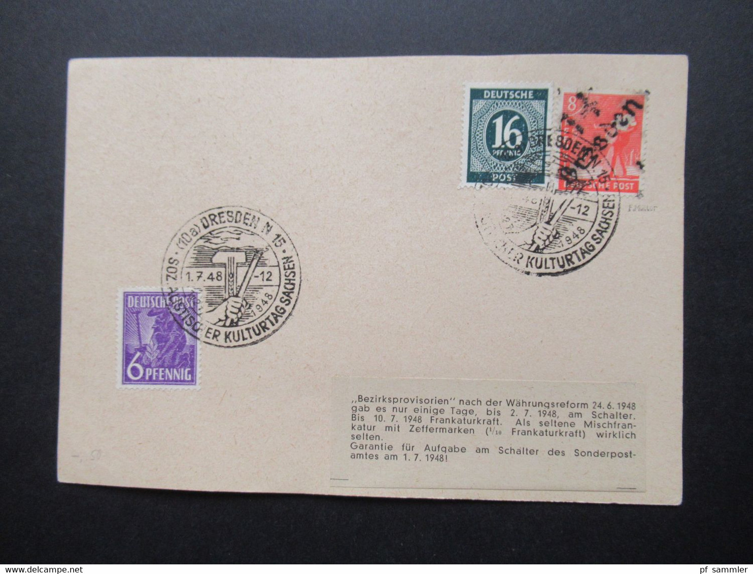 Belegeposten 1945 / 46 SBZ 95 Kempe Briefe Postmeistertrennungen / Randstücke / Besonderheiten mit original Slg. Heften