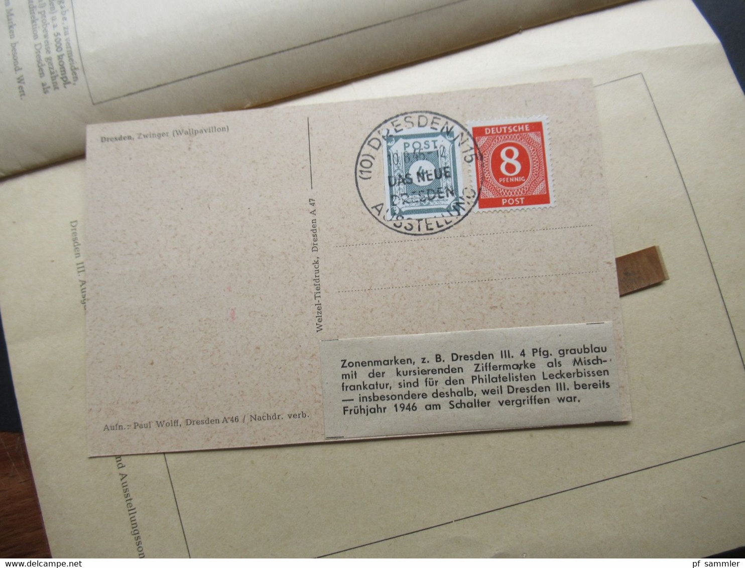 Belegeposten 1945 / 46 SBZ 95 Kempe Briefe Postmeistertrennungen / Randstücke / Besonderheiten mit original Slg. Heften