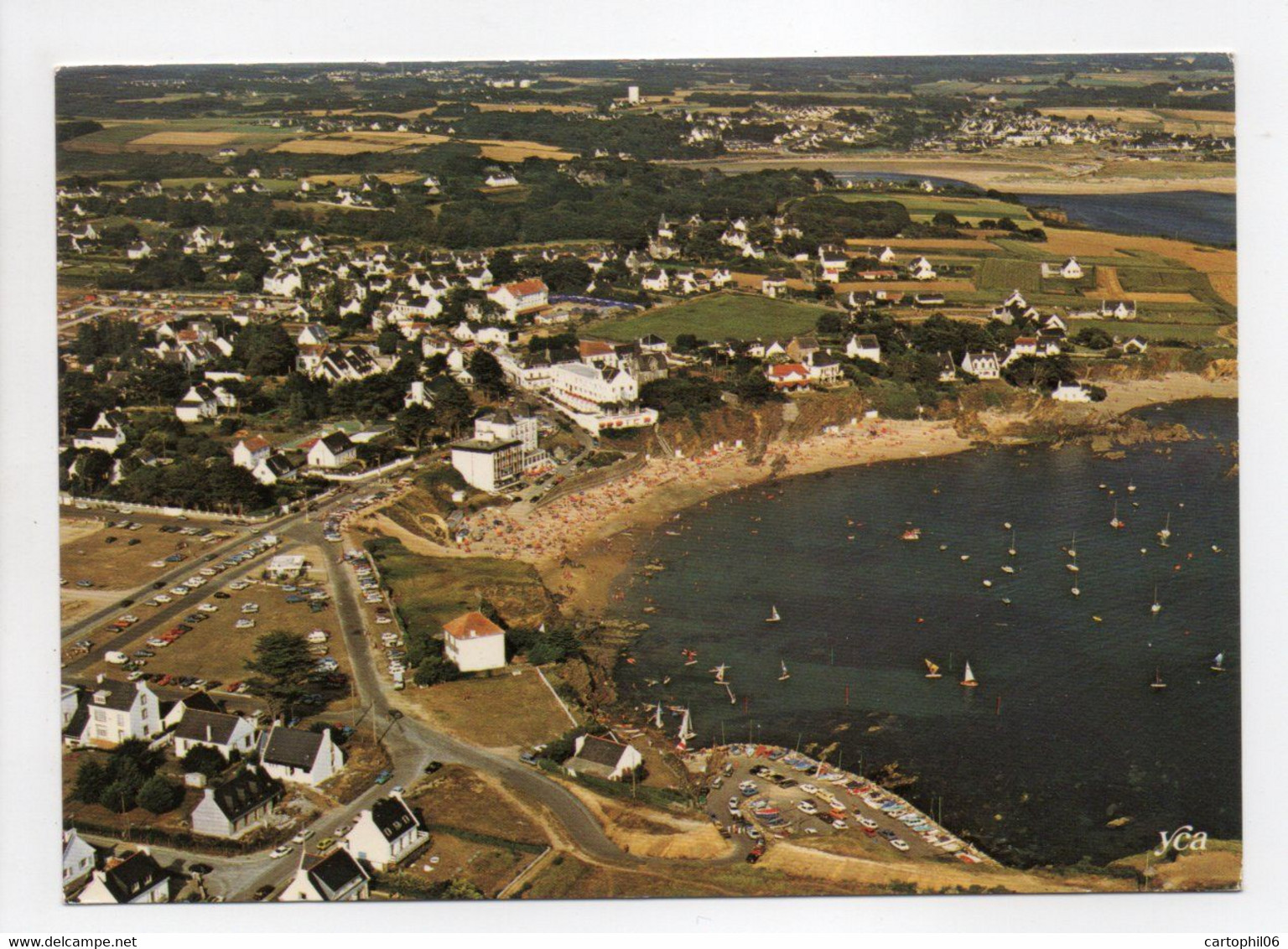 - CPM LE POULDU (29) - Vue Générale Aérienne 1984 - Photo CAOUDAL 10167 - - Le Pouldu