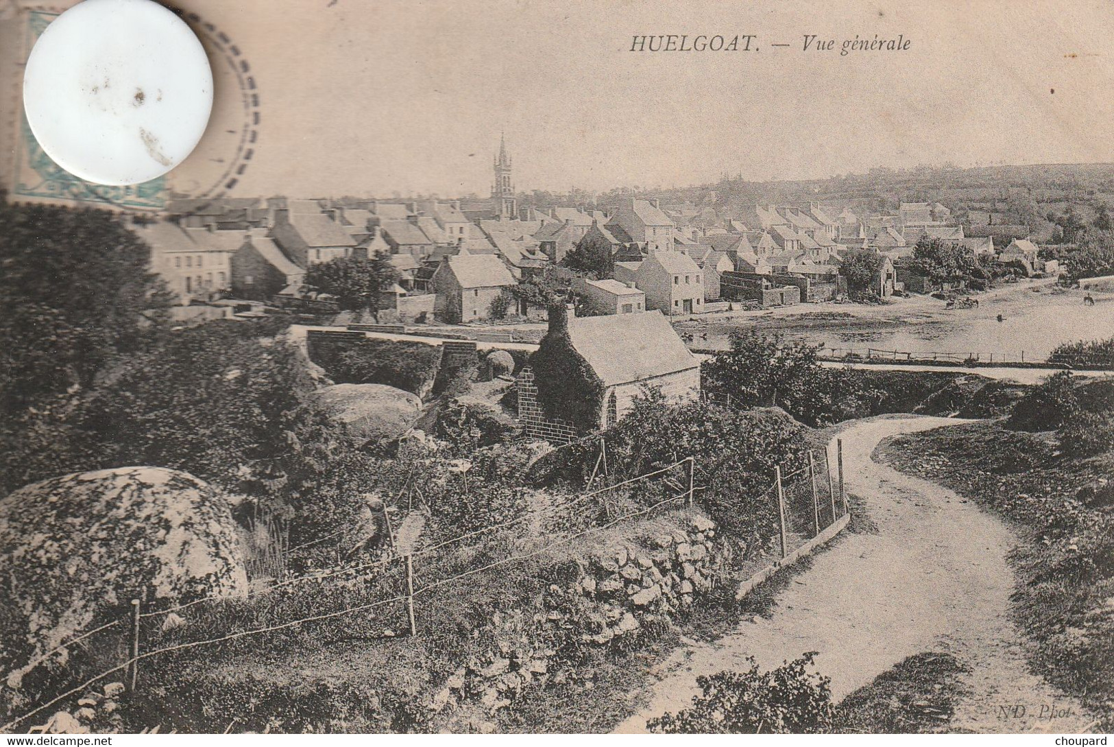 29  - Belle Carte Postale Ancienne  De  HUELGOAT   Vue Générale - Huelgoat