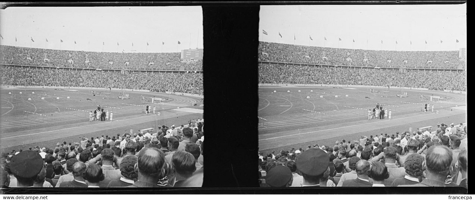 PN 34 Bis - JEUX OLYMPIQUES ALLEMAGNE BERLIN 1936  A Identifier - Plaques De Verre