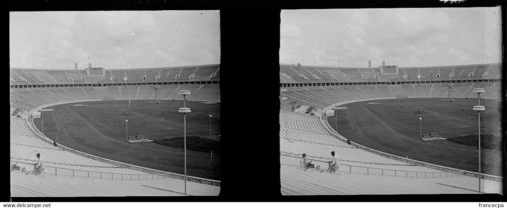 PN 37 Bis - JEUX OLYMPIQUES ALLEMAGNE 1936 - Le Stade Avant Les Jeux - Plaques De Verre