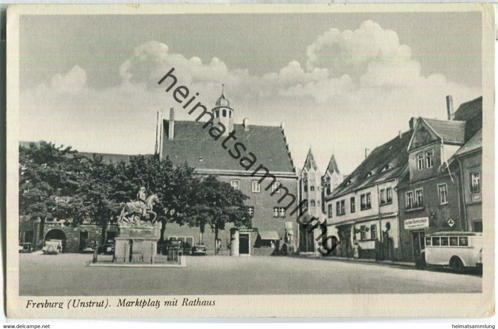 Freyburg - Marktplatz Mit Rathaus - Verlag Heinrich Pretzsch Freyburg - Freyburg A. D. Unstrut