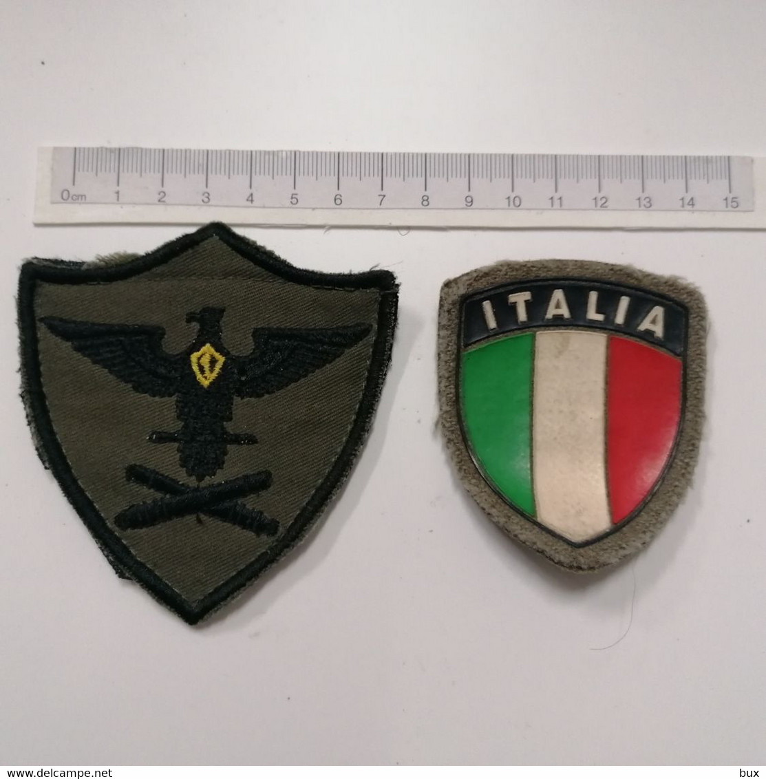 2 INSIGNE ALPINI SCUDETTI TESSUTO PATCH MILITARE CAT 16 P8