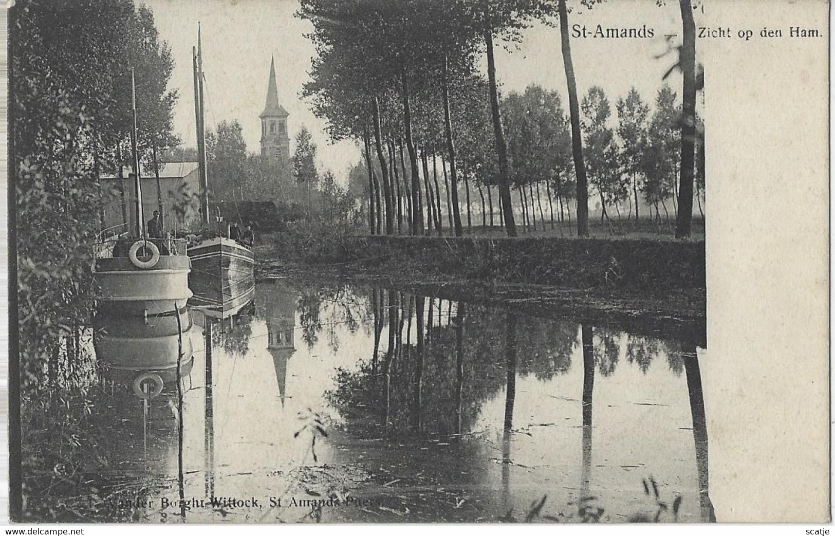 St-Amands   -   Zicht Op Den Ham   -  PRACHTIGE KAART!  -  1900 - Sint-Amands