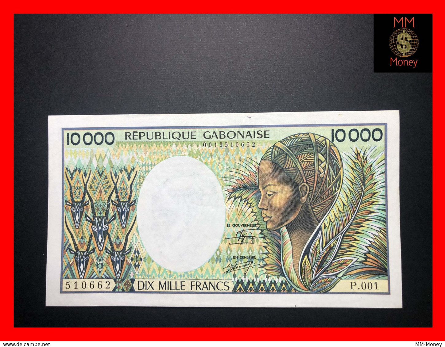 GABON  10.000  10000 Francs 1984    P. 7    XF + - Gabon