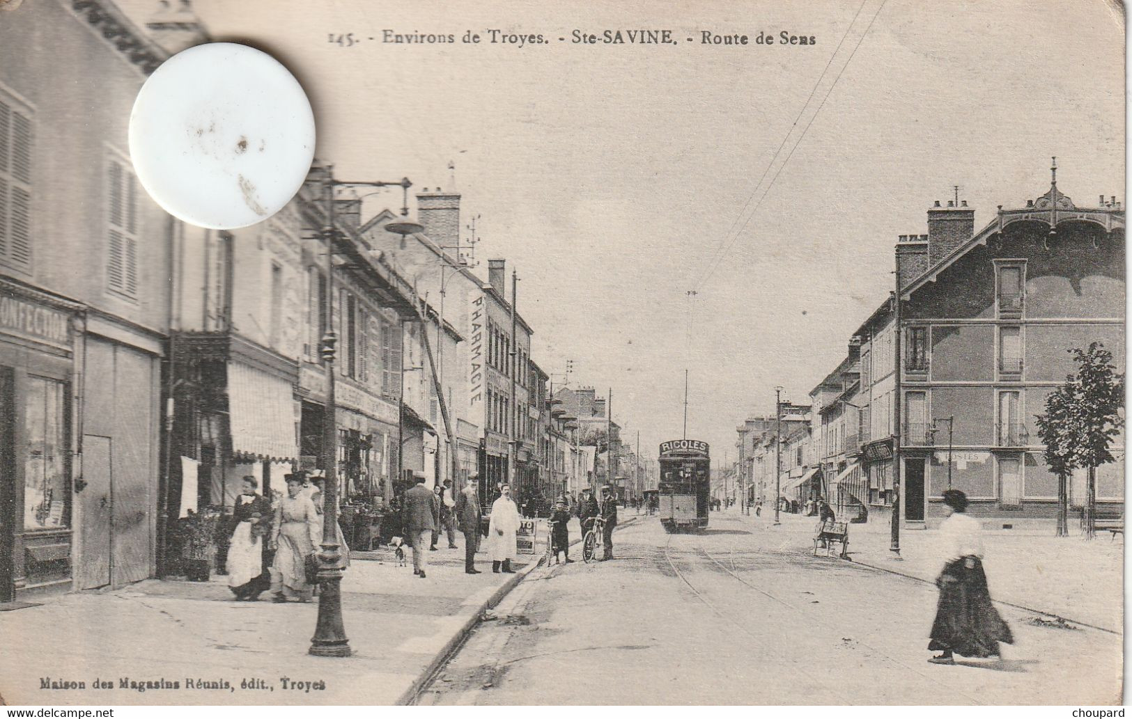 10 - Carte Postale Ancienne De  Environs De TROYES  Sainte Savine   Route De Sens - Otros & Sin Clasificación