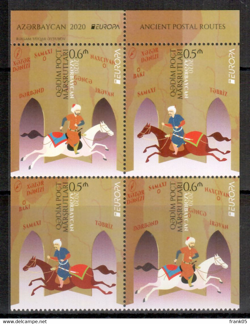 Aserbaidschan / Azerbaijan / Azerbaidjan 2020 HB/sheet From Booklet EUROPA ** - 2020