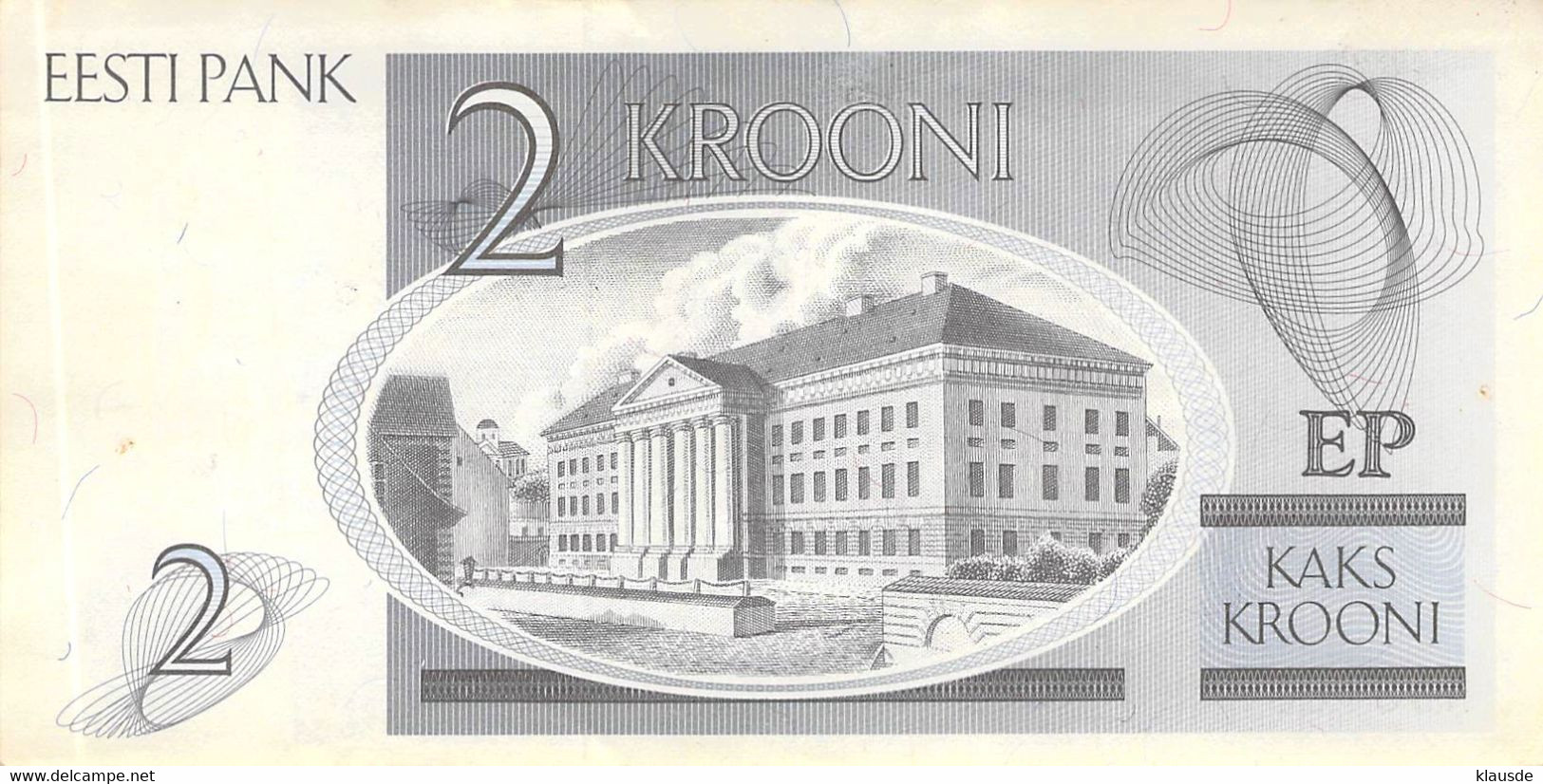 2 Kroon Estland 1992 AU/EF II - Estonia