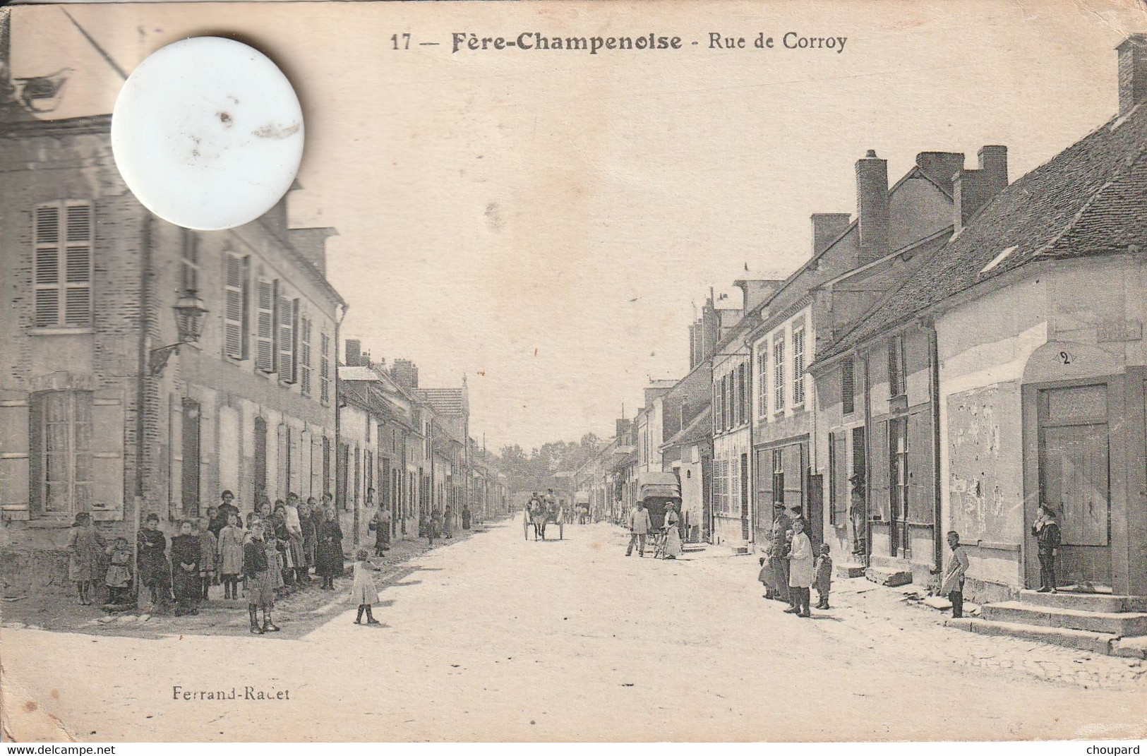 51 - Carte Postale Ancienne De  FERE CHAMPENOISE  Rue De Corroy  1913 - Fère-Champenoise