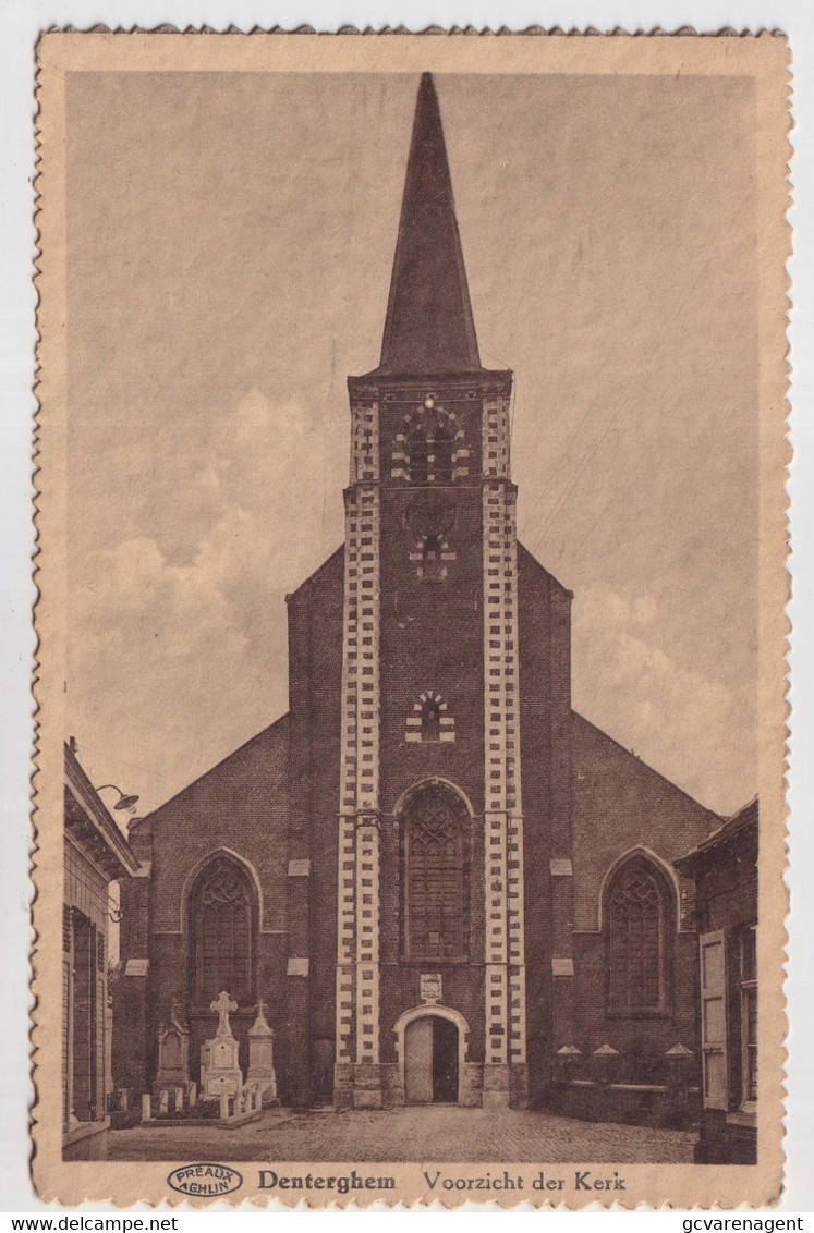 DENTERGEM  VOORAANZICHT KERK - Dentergem