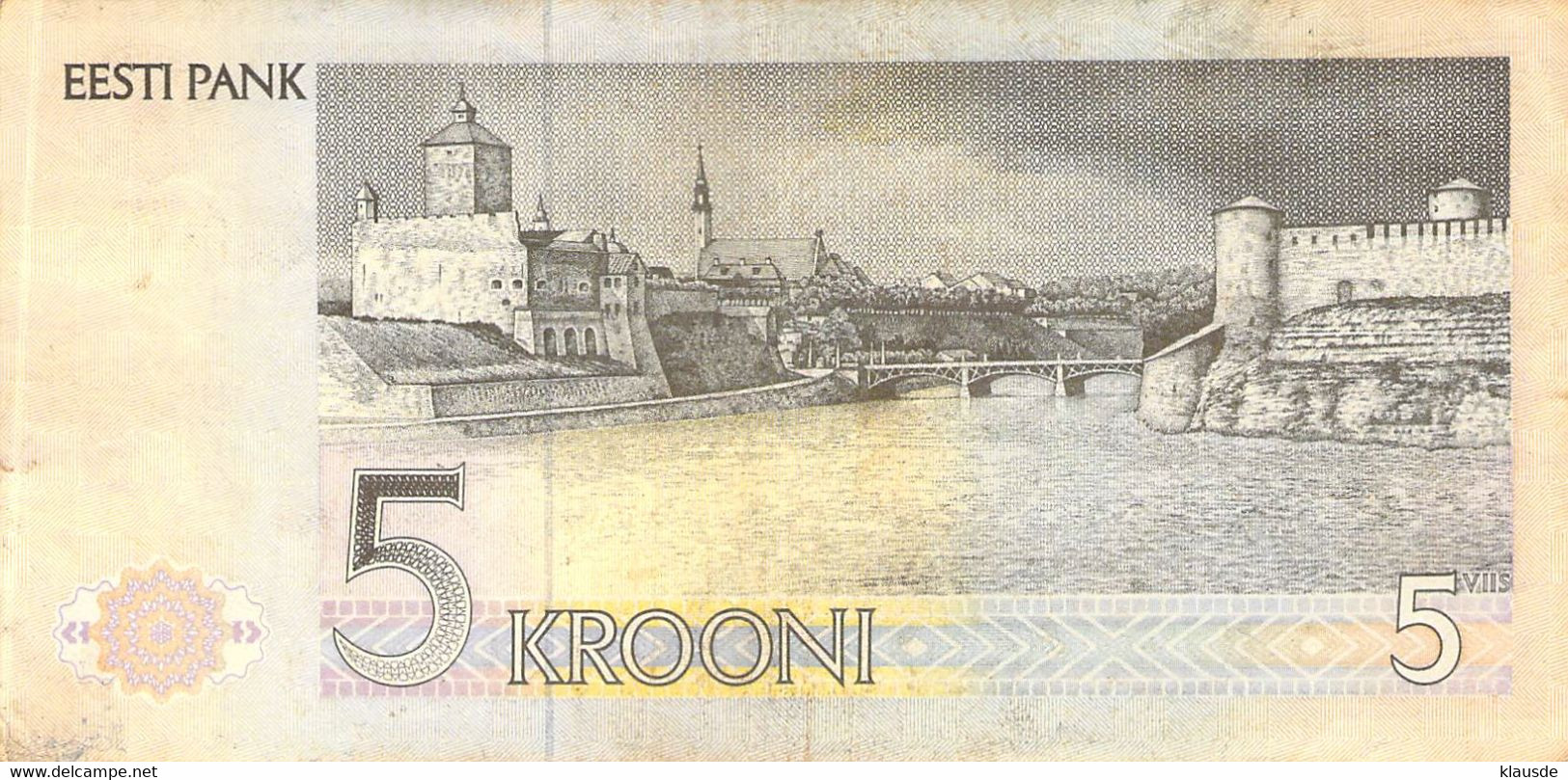 5 Kroon Estland 1991 VF/F (III) - Estonie