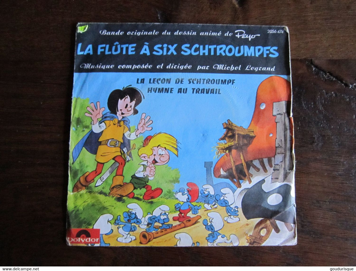 JOHAN ET PIRLOUIT DISQUE 45T LA FLUTE A SIX SCHTROUMPFS     PEYO   DUPUIS - Johan Et Pirlouit