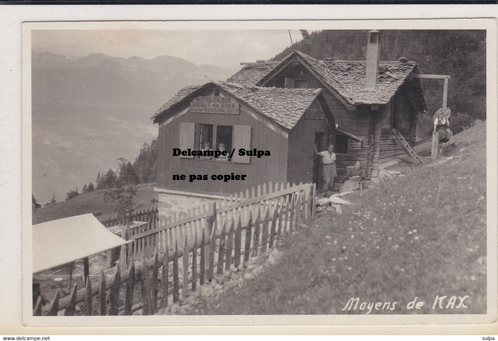 Mayens De Nax. Carte-photo - Nax