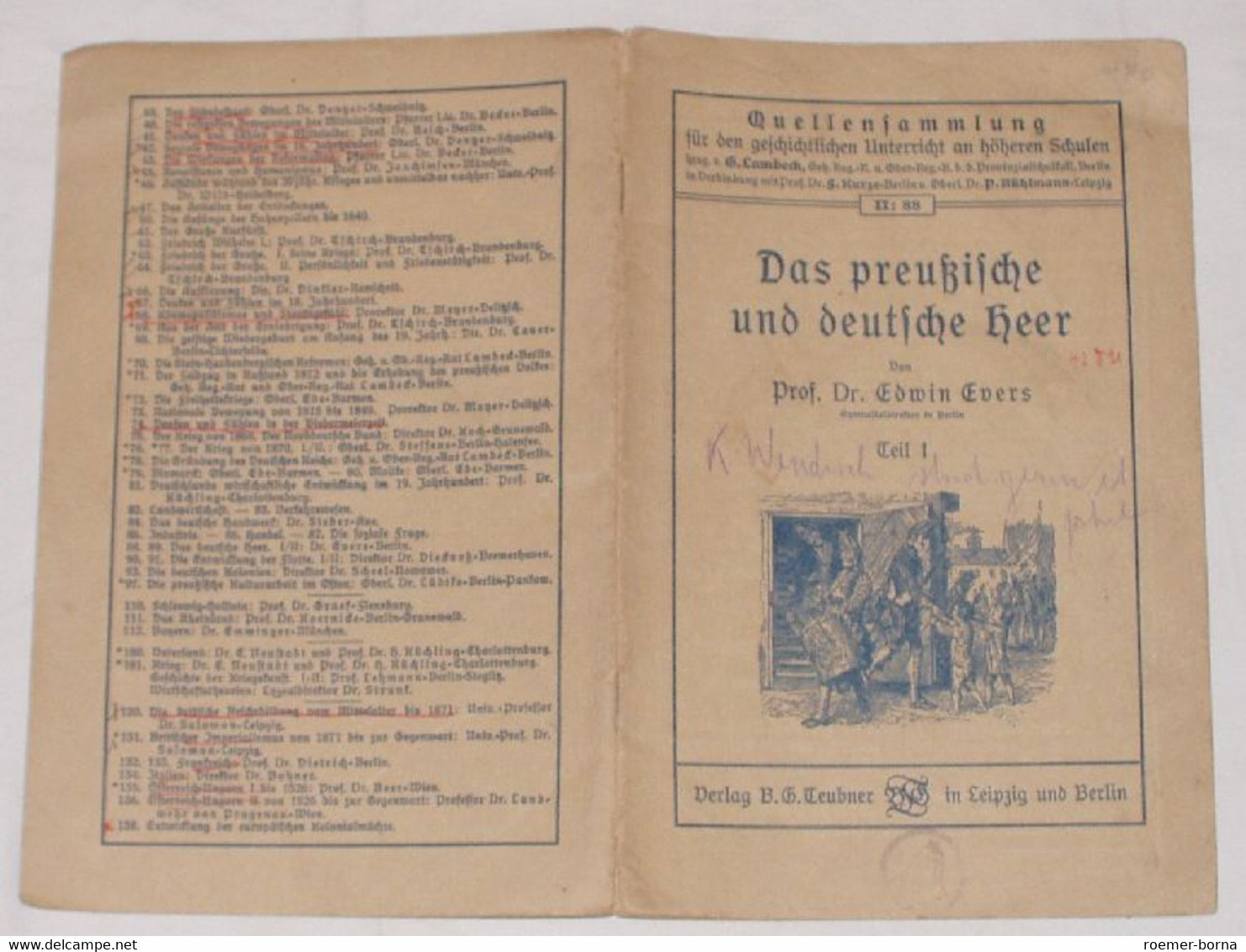 Das Preußische Und Deutsche Heer Teil 1 - Policía & Militar