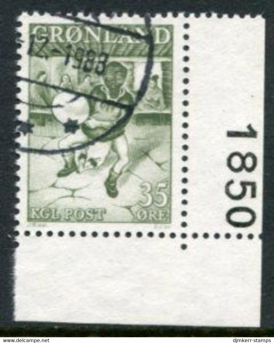 GREENLAND 1961 Sagas II: Drum Dancer Used,  Michel 46 - Used Stamps