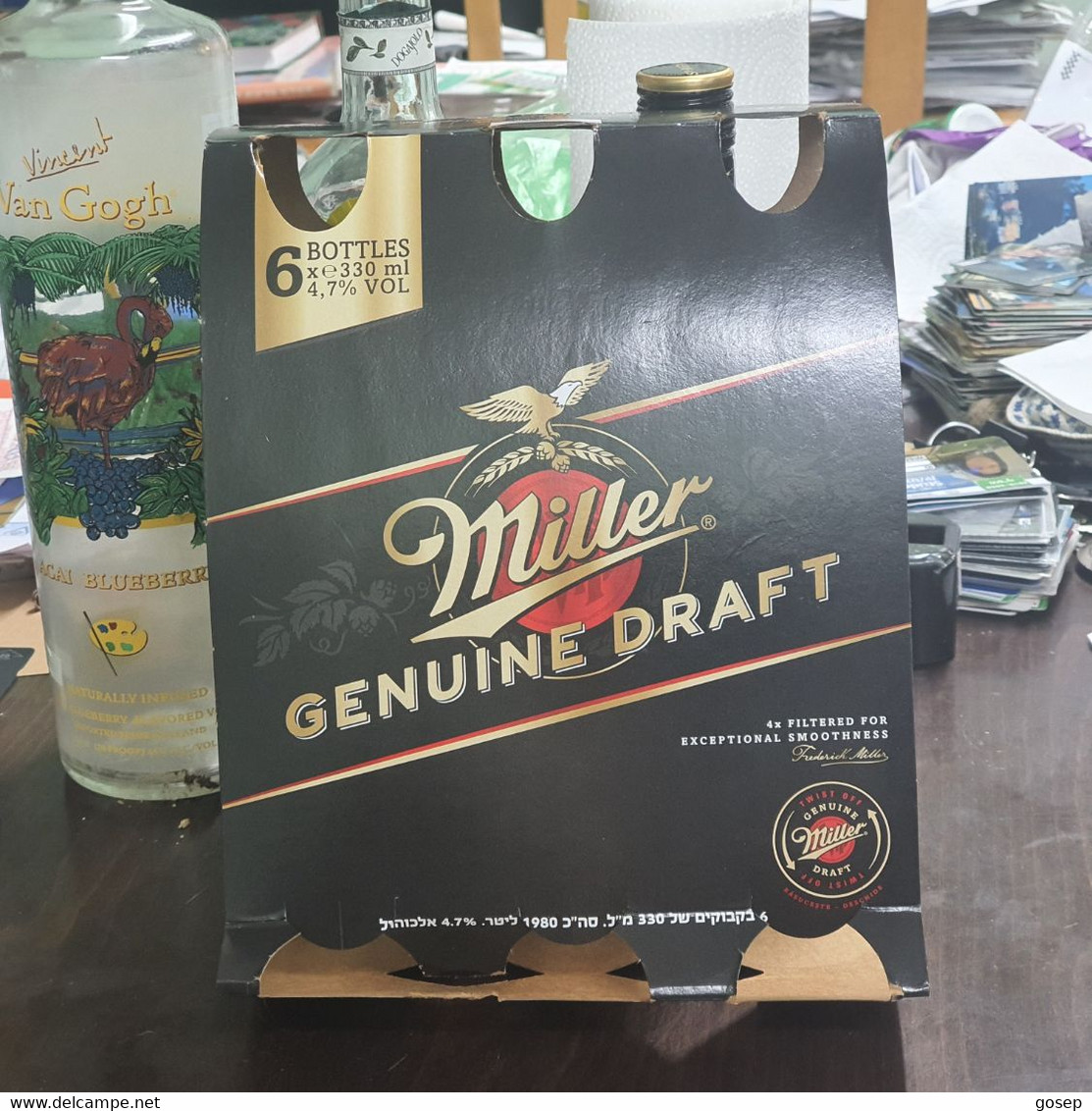 Ceska-muller-GENUINE DRAFT-(23/9/21)-(6pack Bottle)-A Set Of Bottles Of Miller Beers-this Is Box Foto-used - Andere & Zonder Classificatie